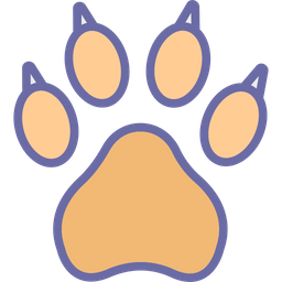 Bear Footprint Trace Icon