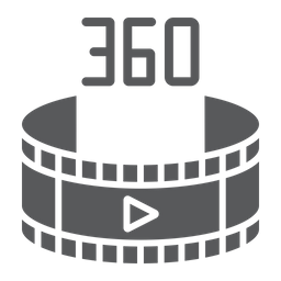 360-Grad-Video  Symbol