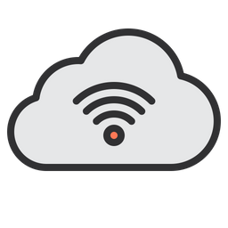 Cloud wifi  Icon