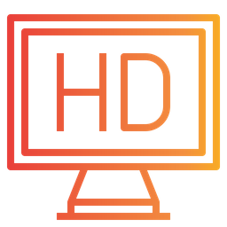 HD-Fernseher  Symbol