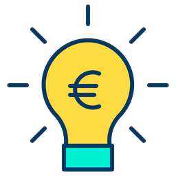 Euro Bulb  Icon