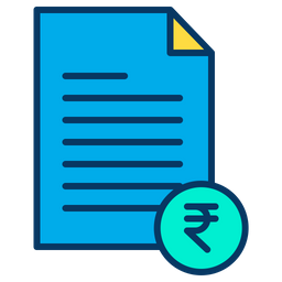 Rupees Document  Icon