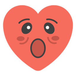 Emoji de coração surpreso  Ícone