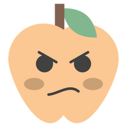 Angry Face Apple  Icon