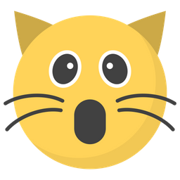 Astonished Cat Face  Icon