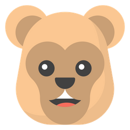 Bear Face  Icon