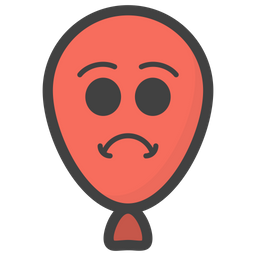 Wütender Ballon-Emoji  Symbol