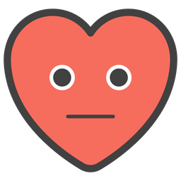 Emotionless Heart  Icon