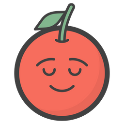 Sorrindo laranja  Ícone