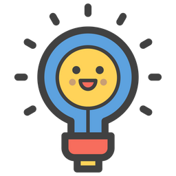 Bulb Smiley  Icon