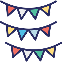 Bunting flags  Icon