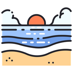 Sonnenuntergang  Symbol