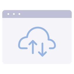 Website cloud data  Icon