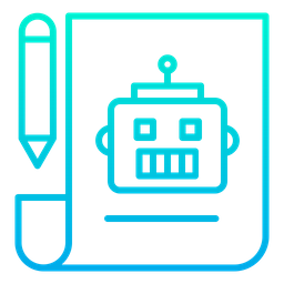 Robot making planing  Icon