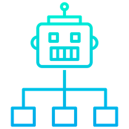 Robot work distribution  Icon