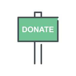 Donation Sign  Icon