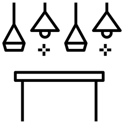 Deckenlampen  Symbol