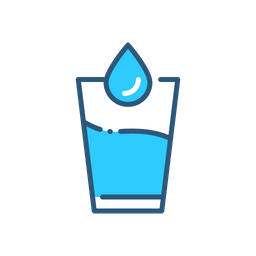 Vaso de agua  Icono