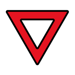 Give way to the road  Icon