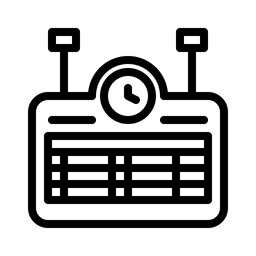 Zugfahrplan  Symbol