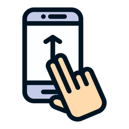 Two Finger Slide  Icon