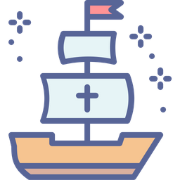 Columbus Day Sail Icon
