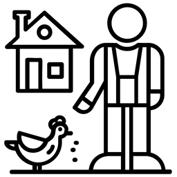 Vogelfütterungsperson  Symbol