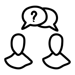 Geschäftsdialog  Symbol