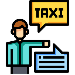 Ask for taxi  Icon