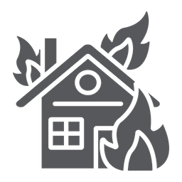 Fire in house  Icon