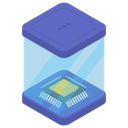 Computer Microprocessor  Icon