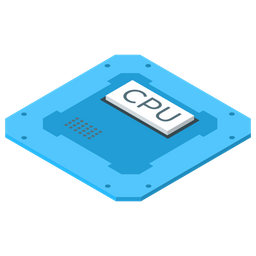 Computer Microprocessor  Icon