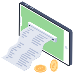 Online Bank Statement  Icon