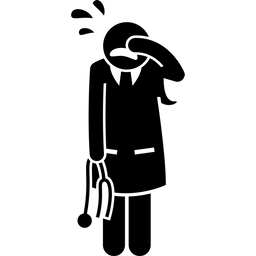 Trauriger Arzt  Symbol