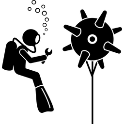 Unterwasserbombe  Symbol