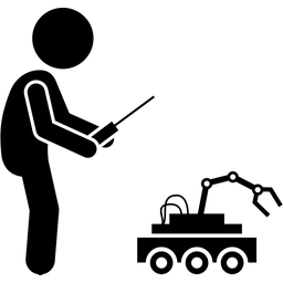 Ferngesteuerter Roboter  Symbol