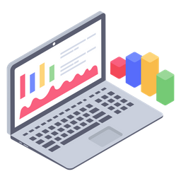 Online Analytics Web Analytics Data Analysis Icon