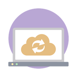 Cloud Syncing  Icon