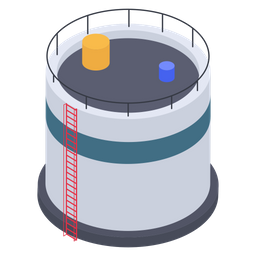 Conteneur de dépôt pétrolier  Icône