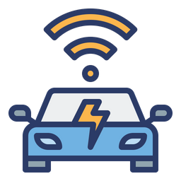자동 충전식 자동차 시스템  아이콘