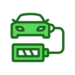 Charging Car Battery  Icon