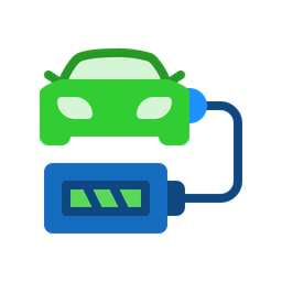 Charging Car Battery  Icon