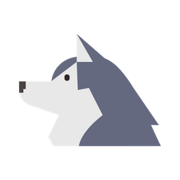 Siberian Husky Sled Dog Icon