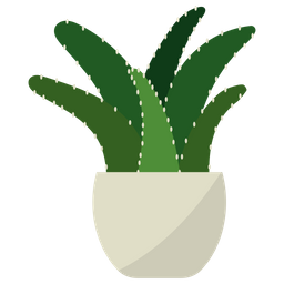 Aloe Topfpflanze  Symbol