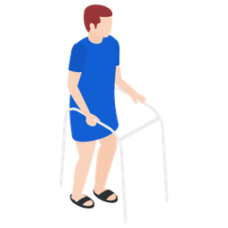 Mobility Aid Standard Walkers Walking Aid Icon