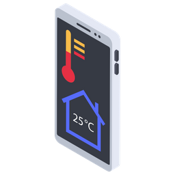 Mobile Temperature App  Icon