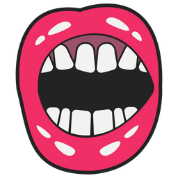 Angry Open Mouth  Icon