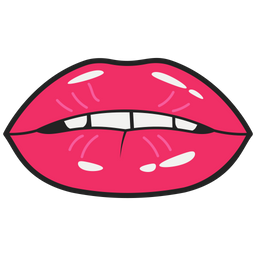 Female Lips Sticker  Icon