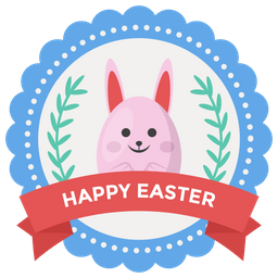 Easter Day Label  Icon