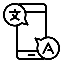 Mobiler Übersetzer  Symbol